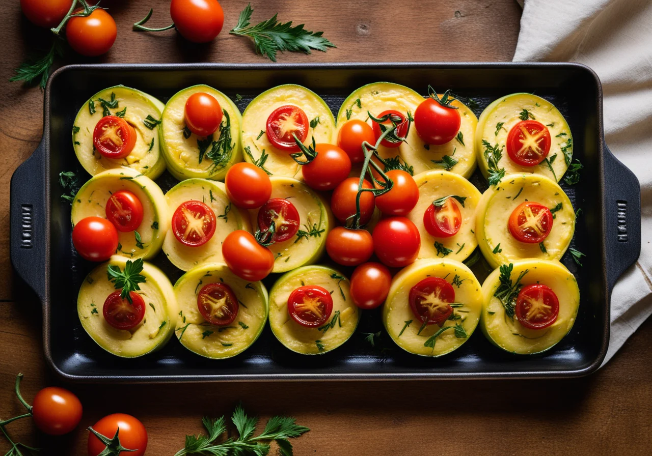 Zucchini Rouladen with Caciocavallo