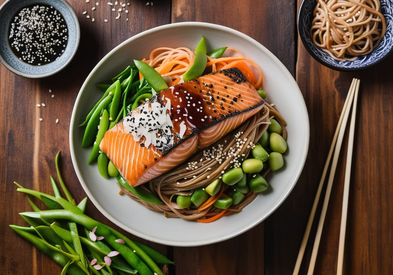 Oven‑Baked Miso Salmon