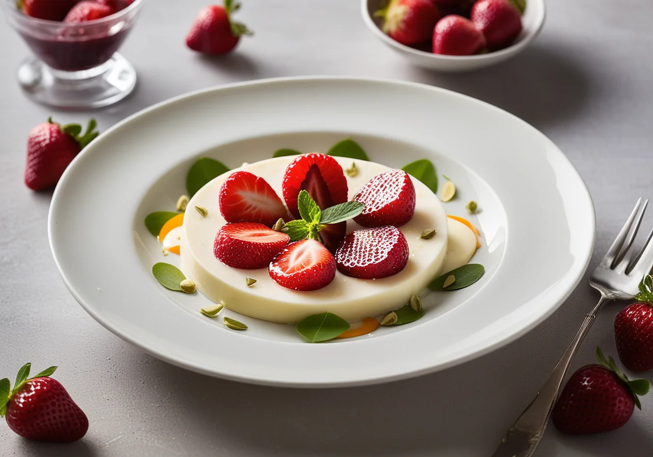 Fig‑Strawberry Carpaccio with Ricotta