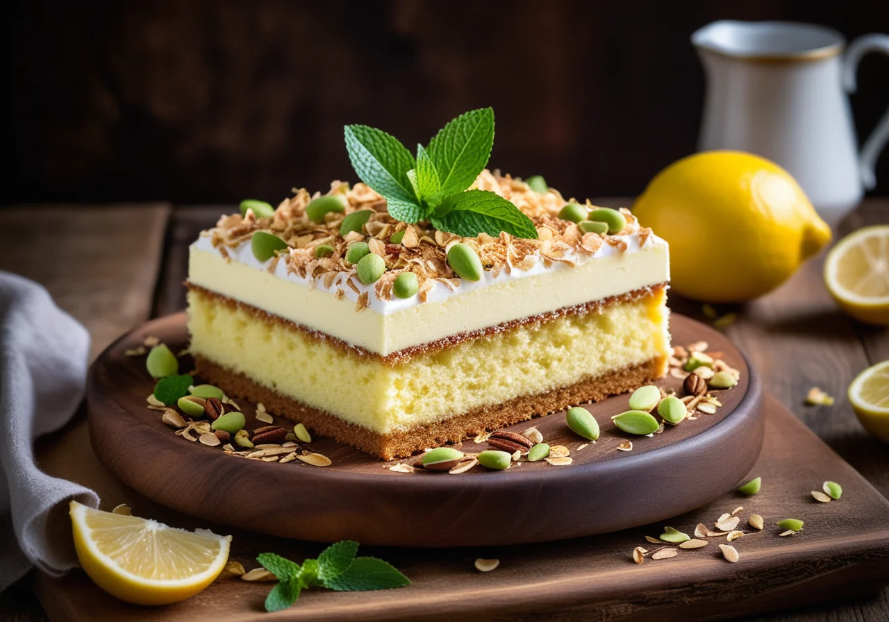 Lemon Cake with Pistachios