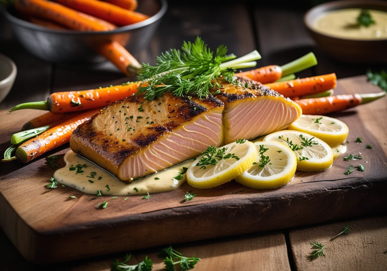 Trout with Vegetables in Foil