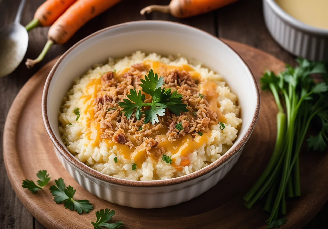 Rice Gratin with Duck Breast