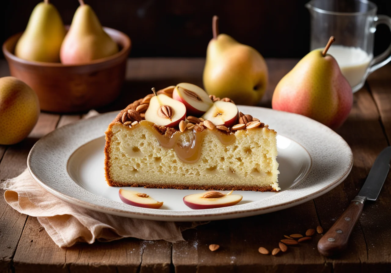 Submerged Pear Cake