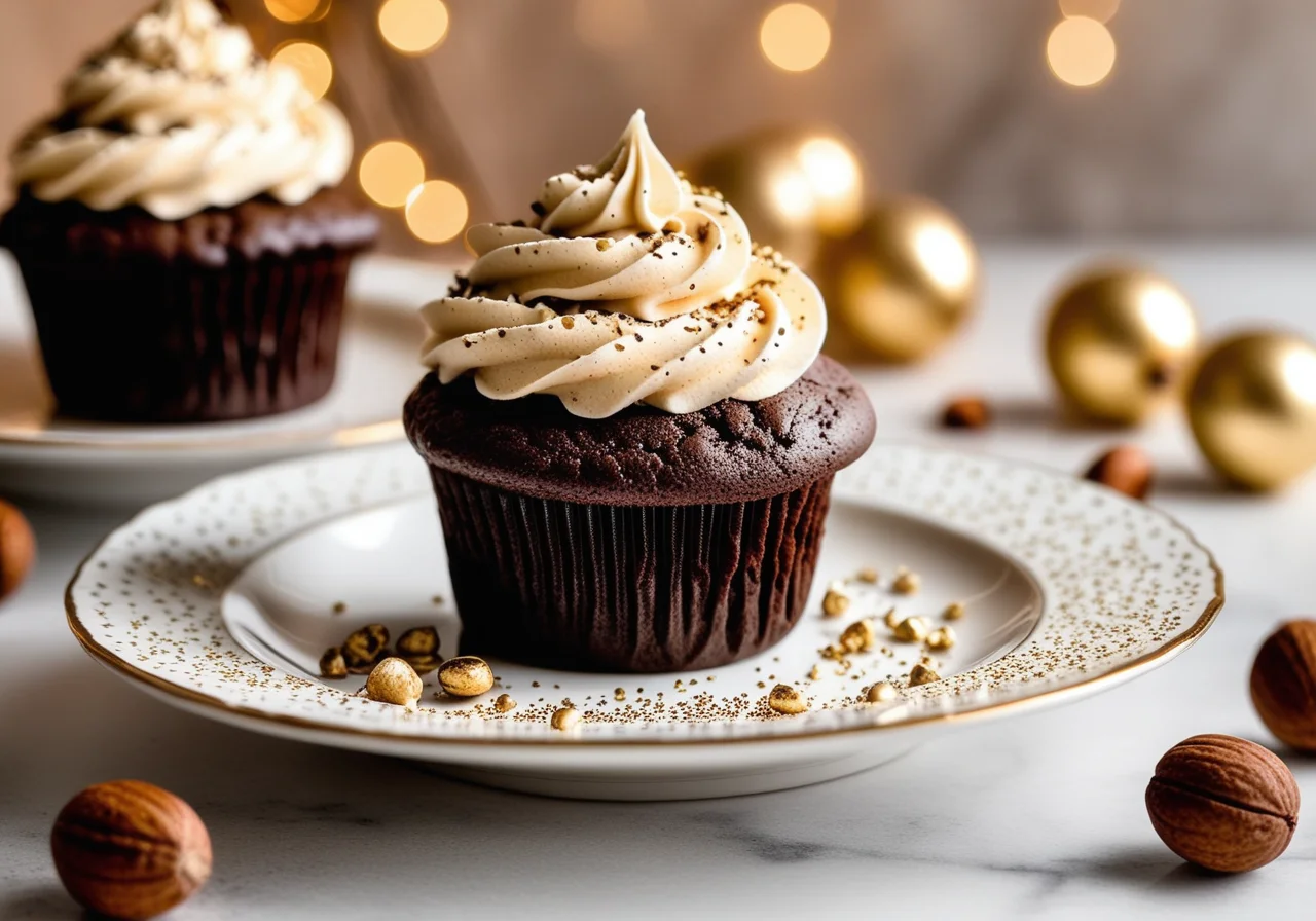 Christmas Chocolate Cupcakes