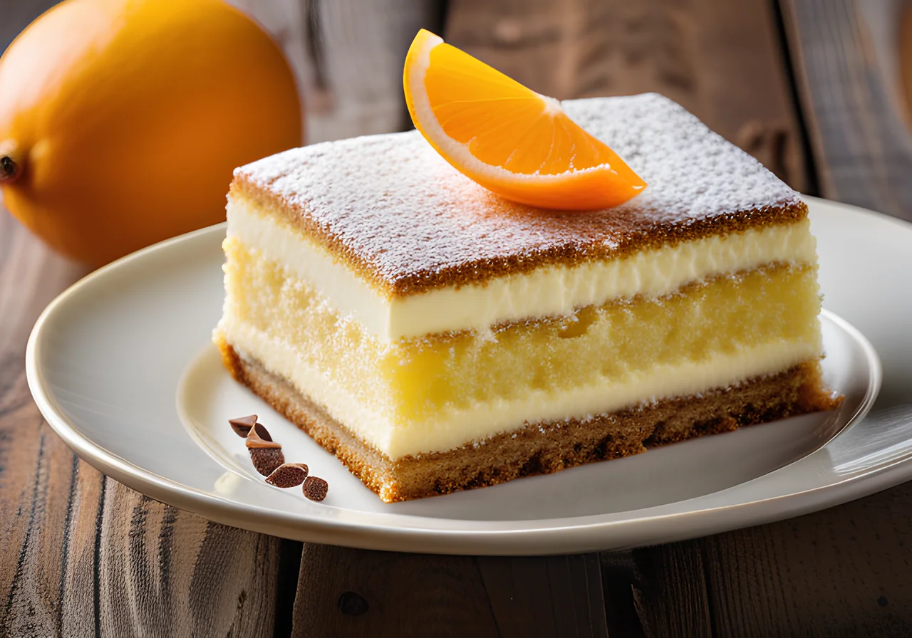 Lemon‑Liqueur Cake with Sponge Base