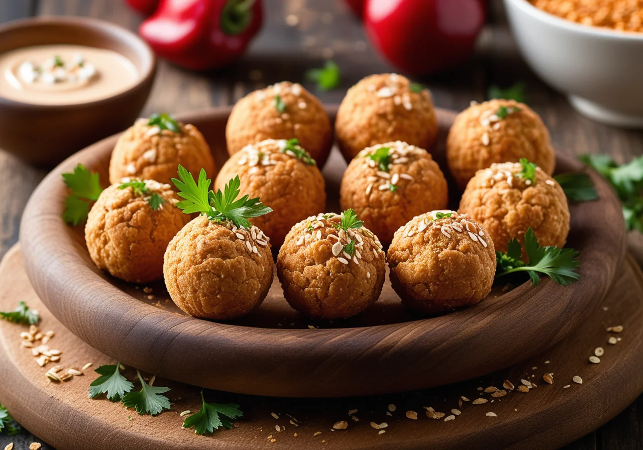 Paprika-Frischkäsebällchen