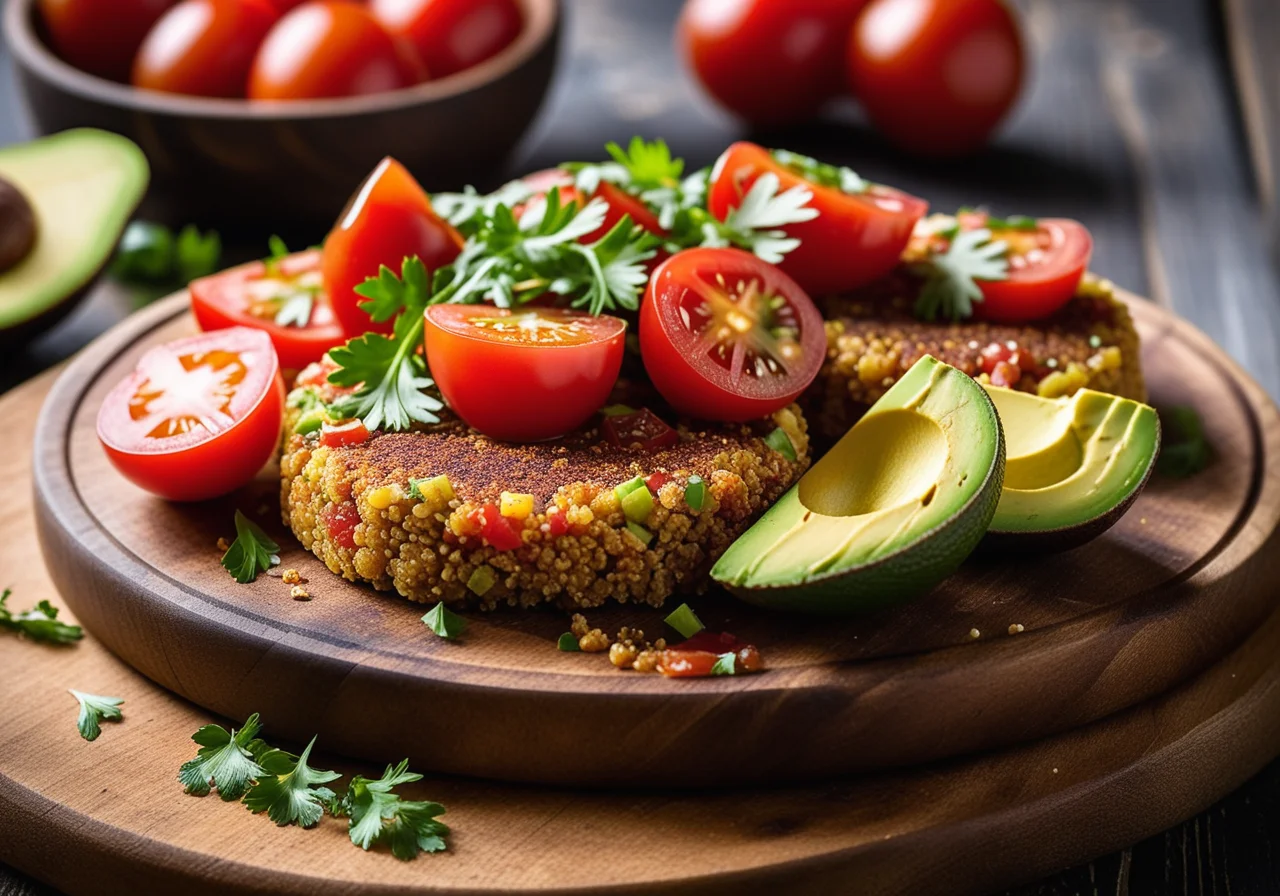 Quinoa Patties with Salsa