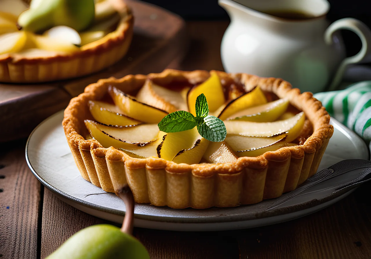 Quick Pear Tart