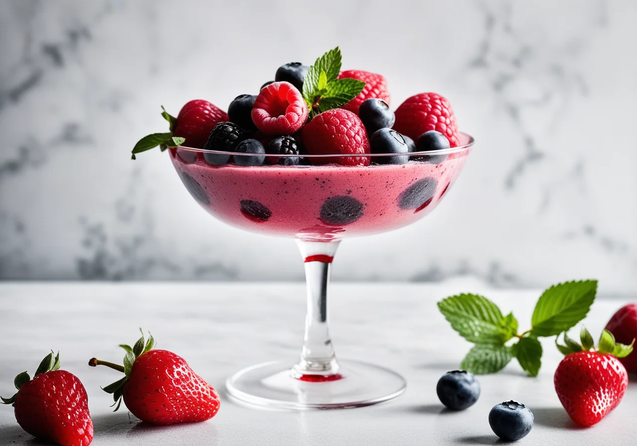 Berry and Pear Sorbet