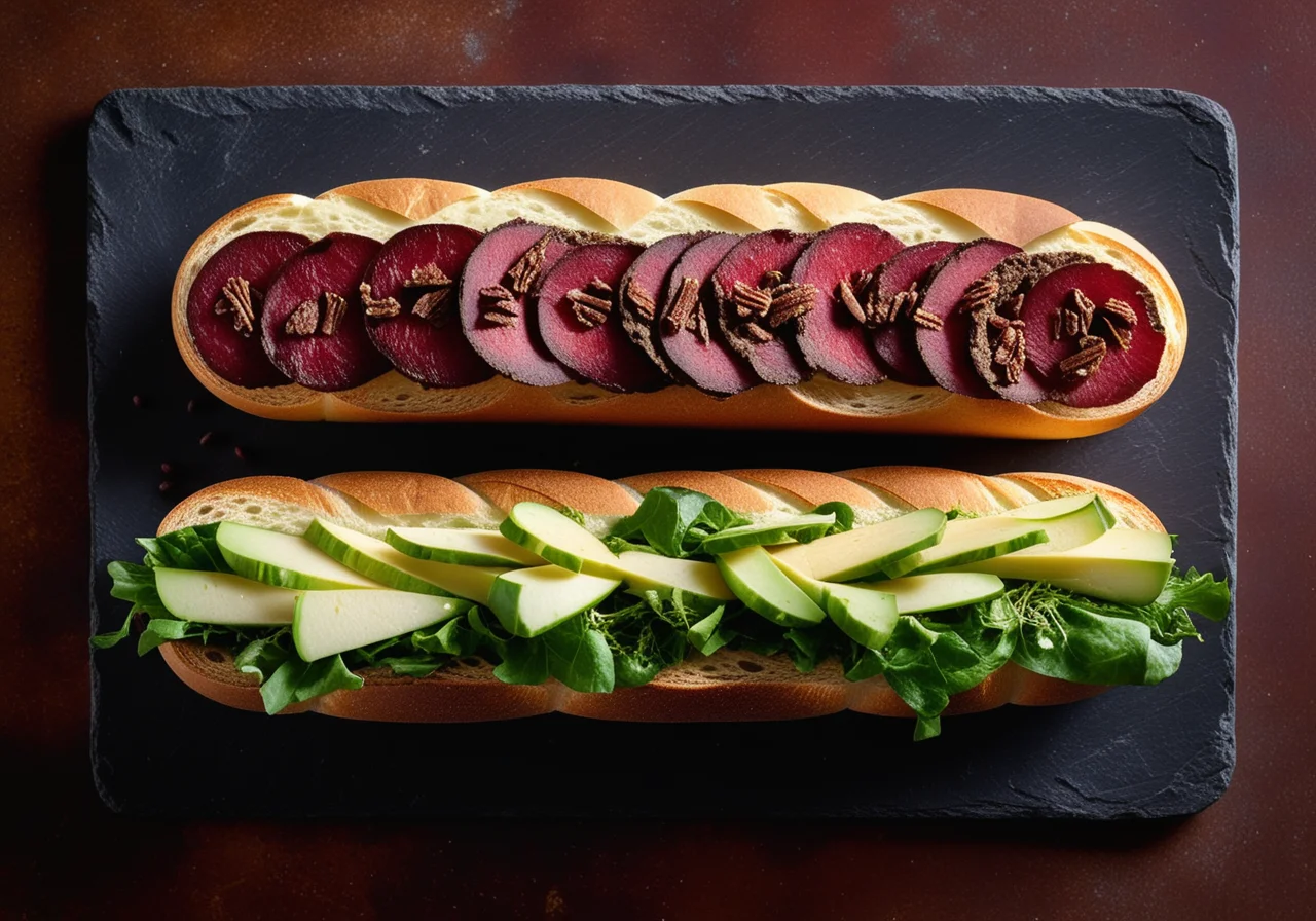 Grilled Baguette with Raclette Cheese