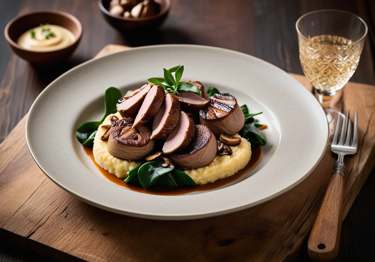 Duck Breast with Semolina Dumplings