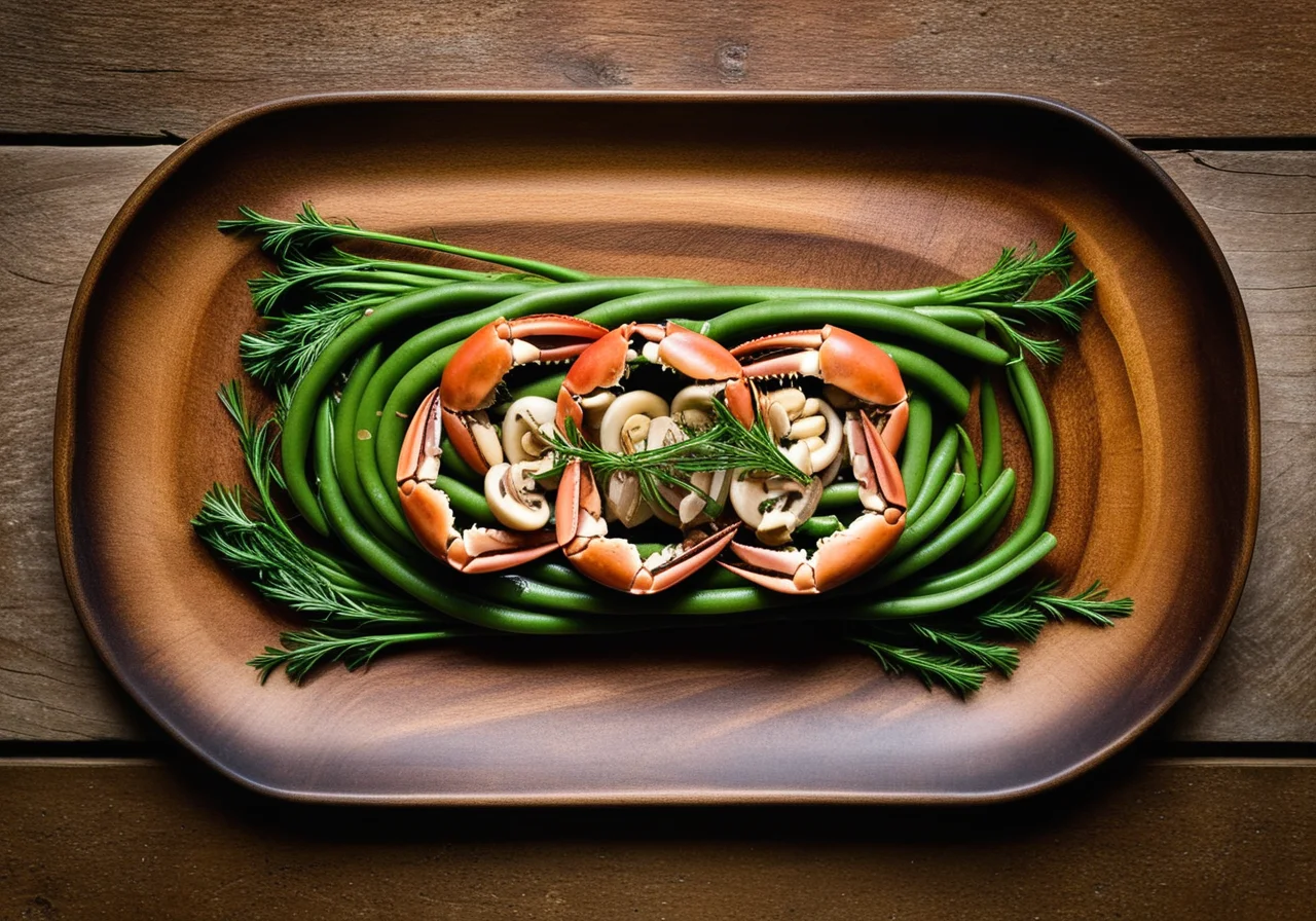 Bean Salad with River Crabs