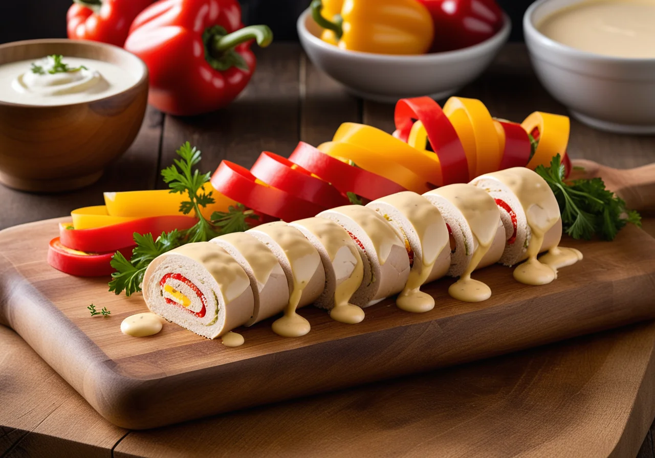 Turkey Roll with Grilled Paprika