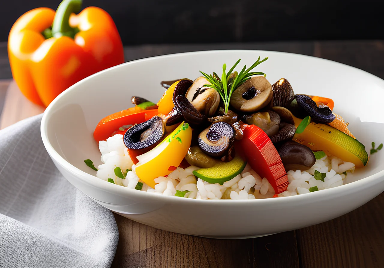 Rice and Vegetables from the Wok