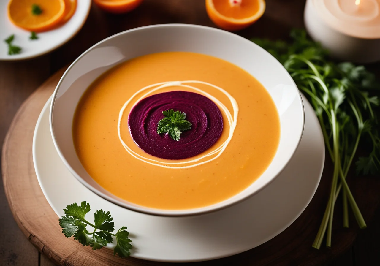 Orange Carrot Cream Soup