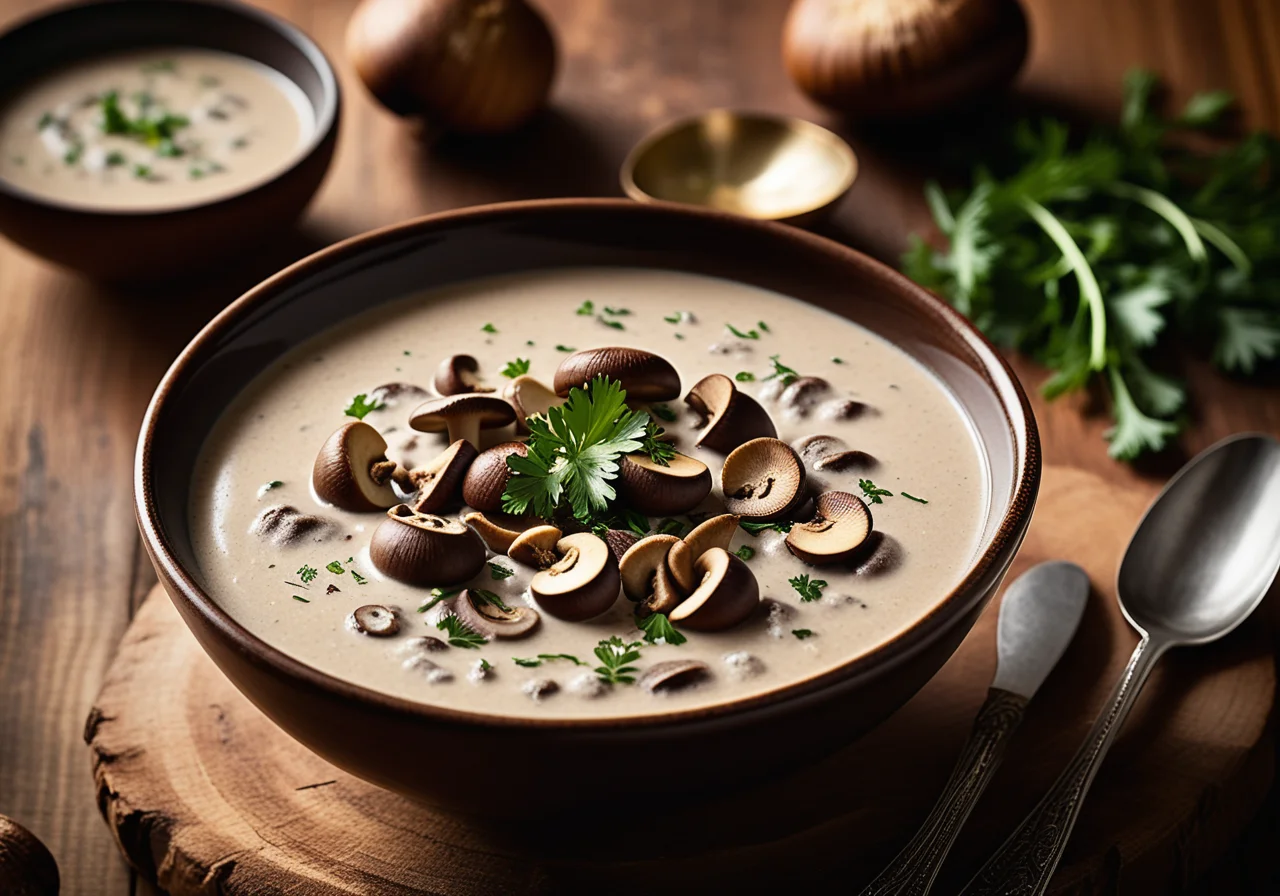 Creamy Forest Mushroom Soup