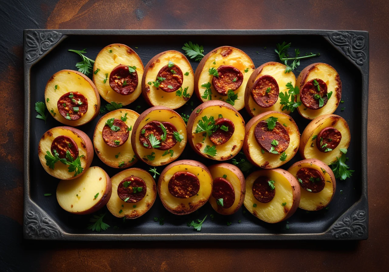 Oven Potatoes with Chorizo