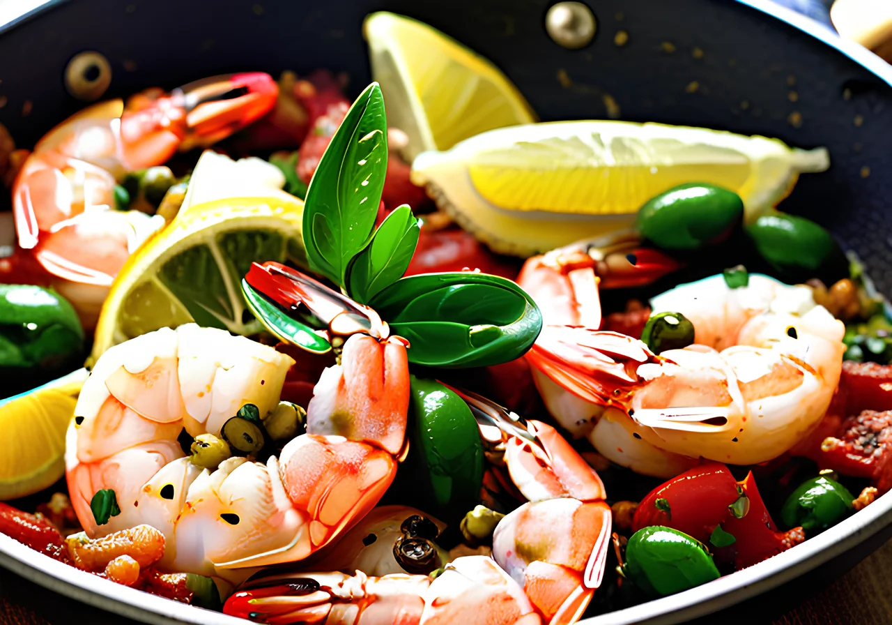 Mediterranean Shrimp Skillet