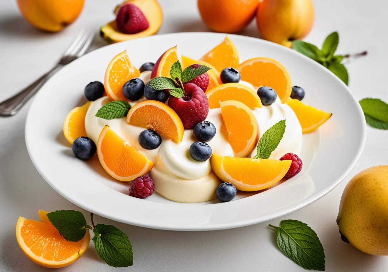 Fruit Salad with Mascarpone Cream