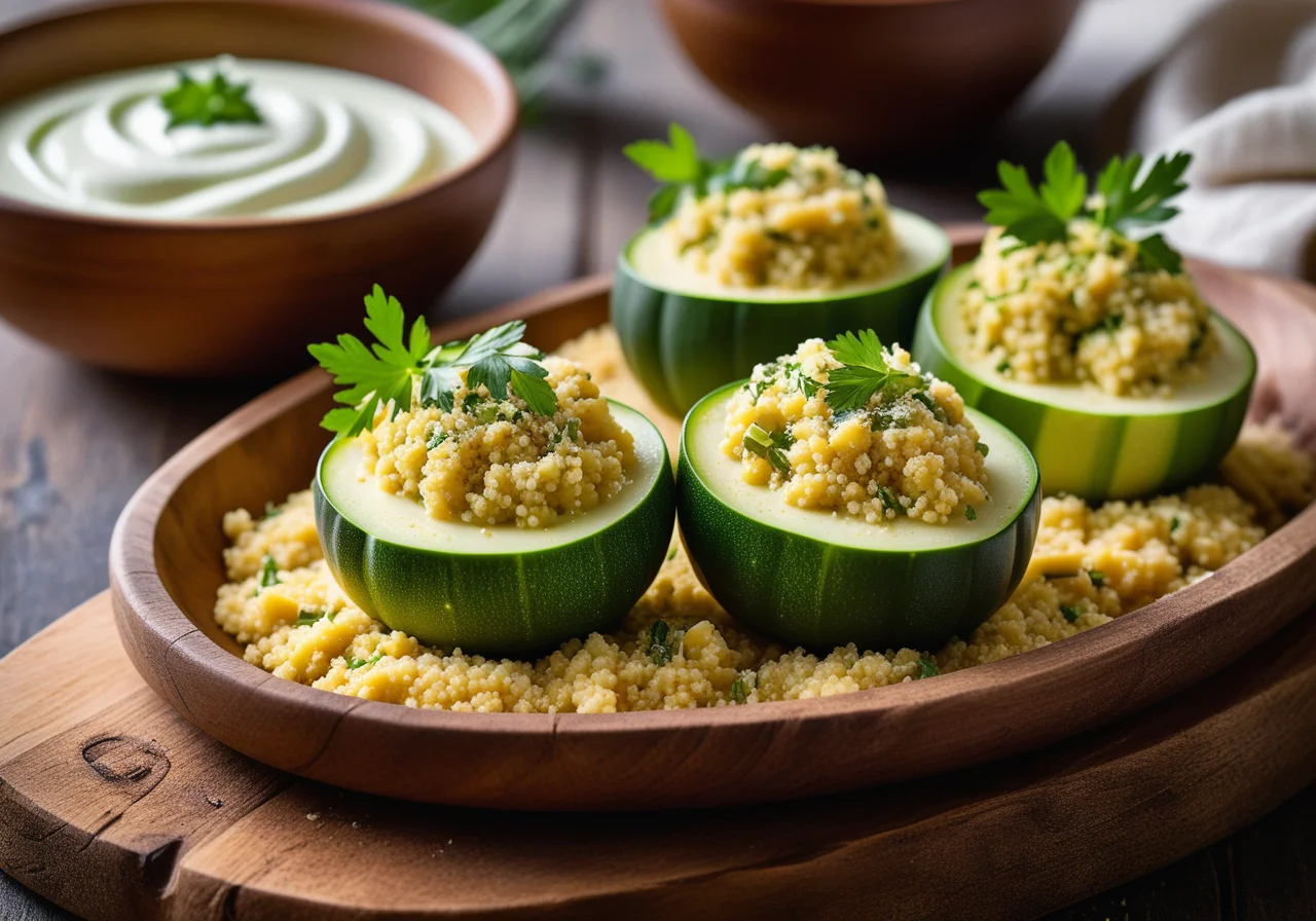 Couscous-Filled Zucchini