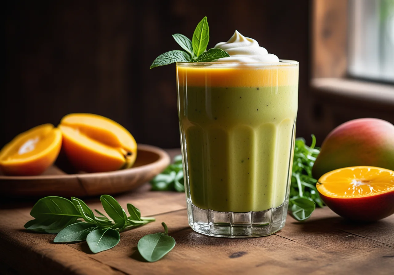 Mango Smoothie with Arugula