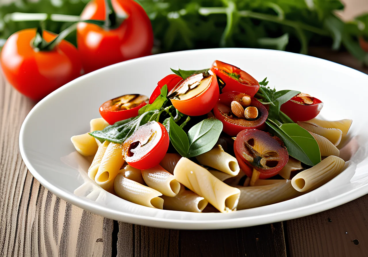 Pasta Salad with Pesto and Arugula