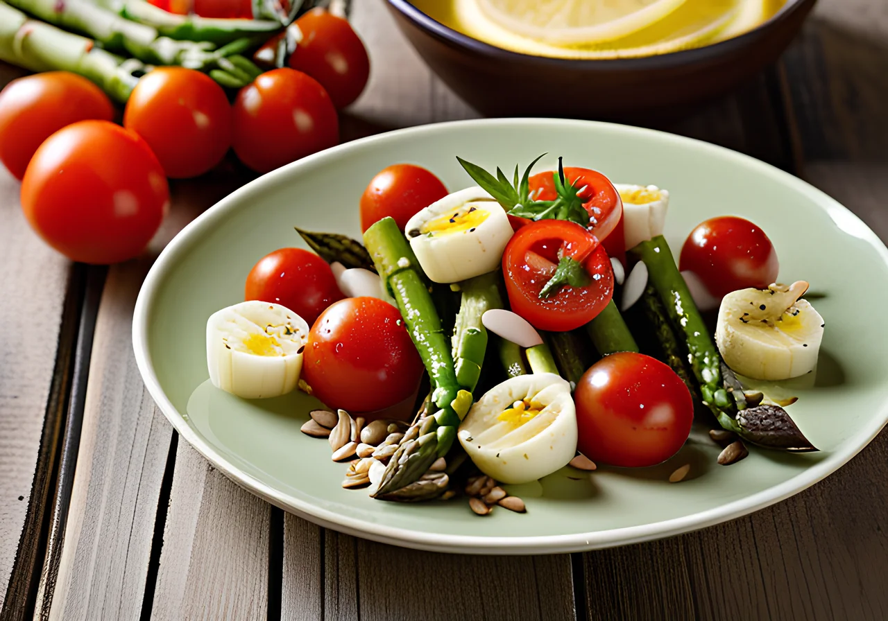Tomato Asparagus Salad