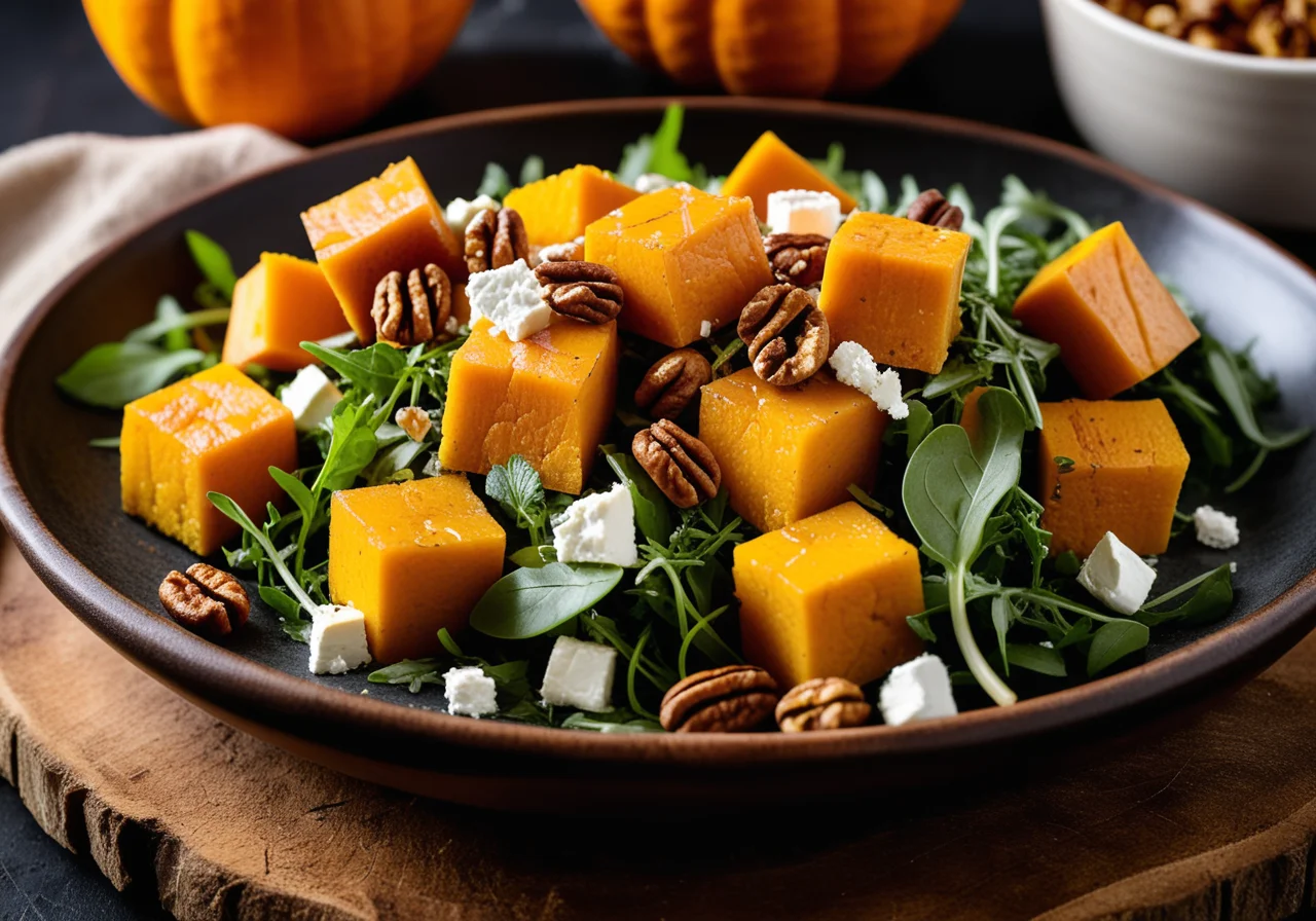 Pumpkin and Goat Cheese Salad