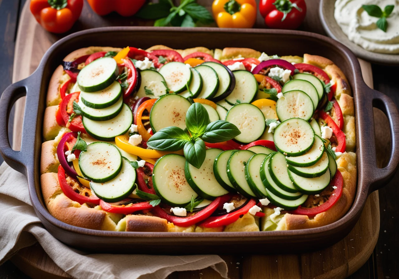 Vegetable-Feta Casserole with Yufka Dough (Börek)