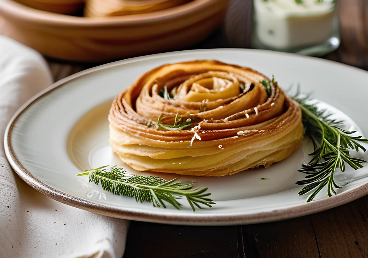 Filo Spiral with Feta Filling