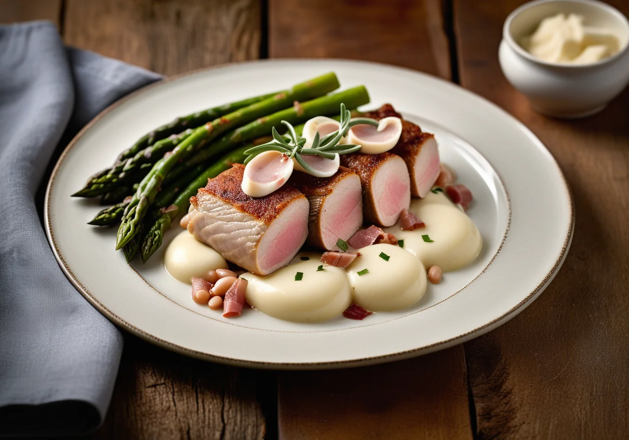 Veal Fillet Stuffed with Mozzarella and Pancetta