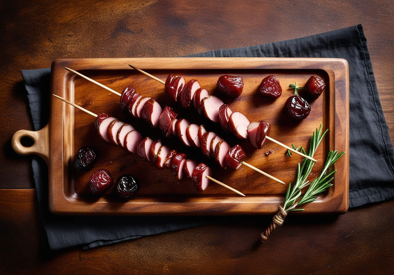 Ham Skewers with Dates