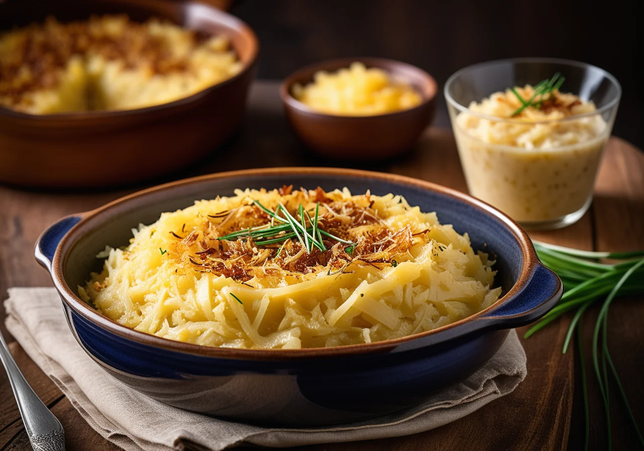 Sauerkraut Potato Casserole with Kasseler