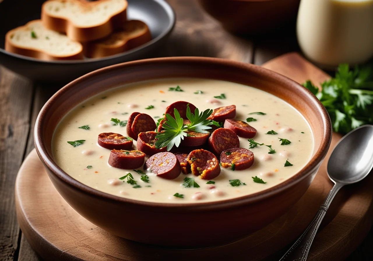 White Bean Soup with Chorizo