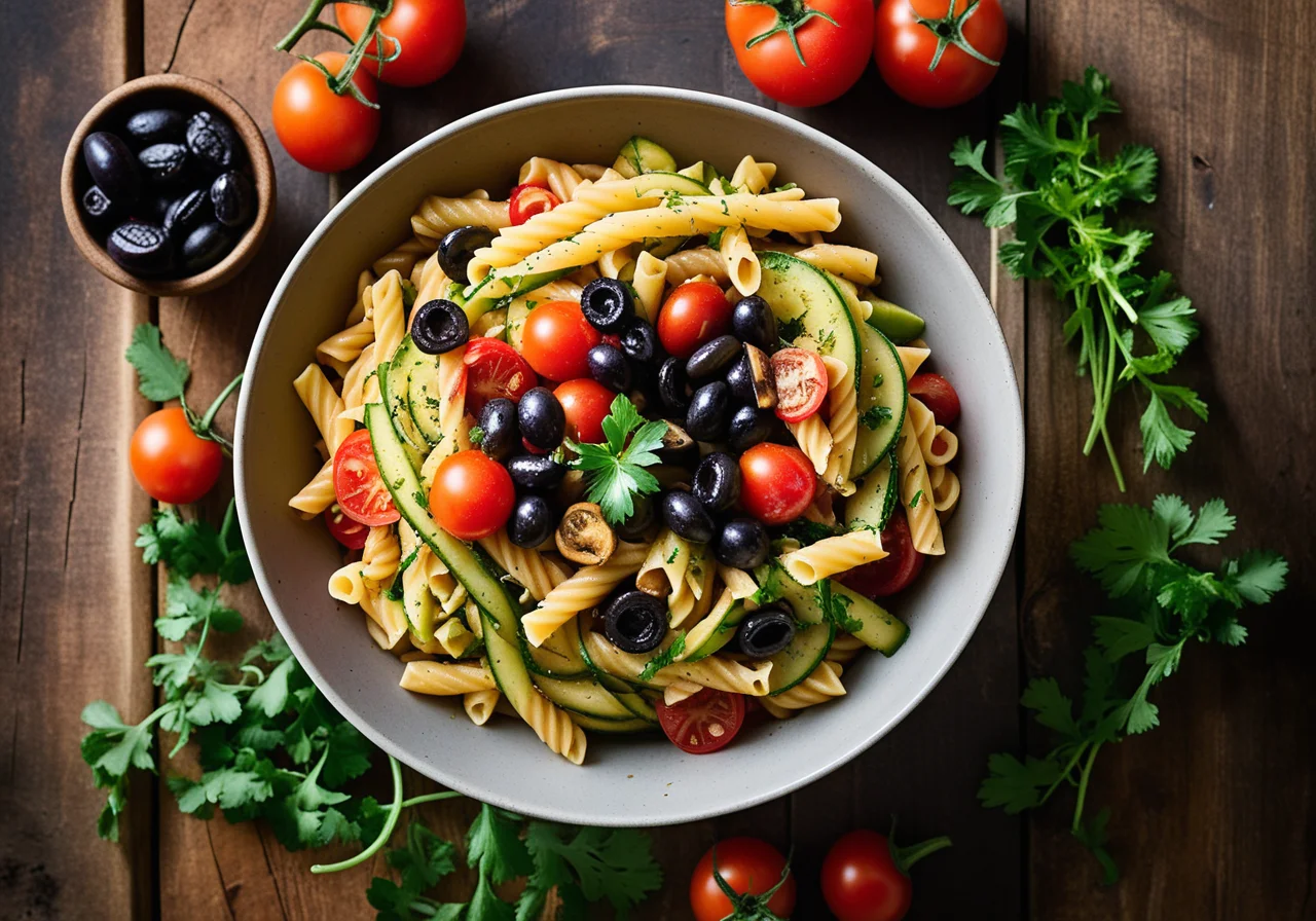 Pasta with Mediterranean Vegetable Ragout