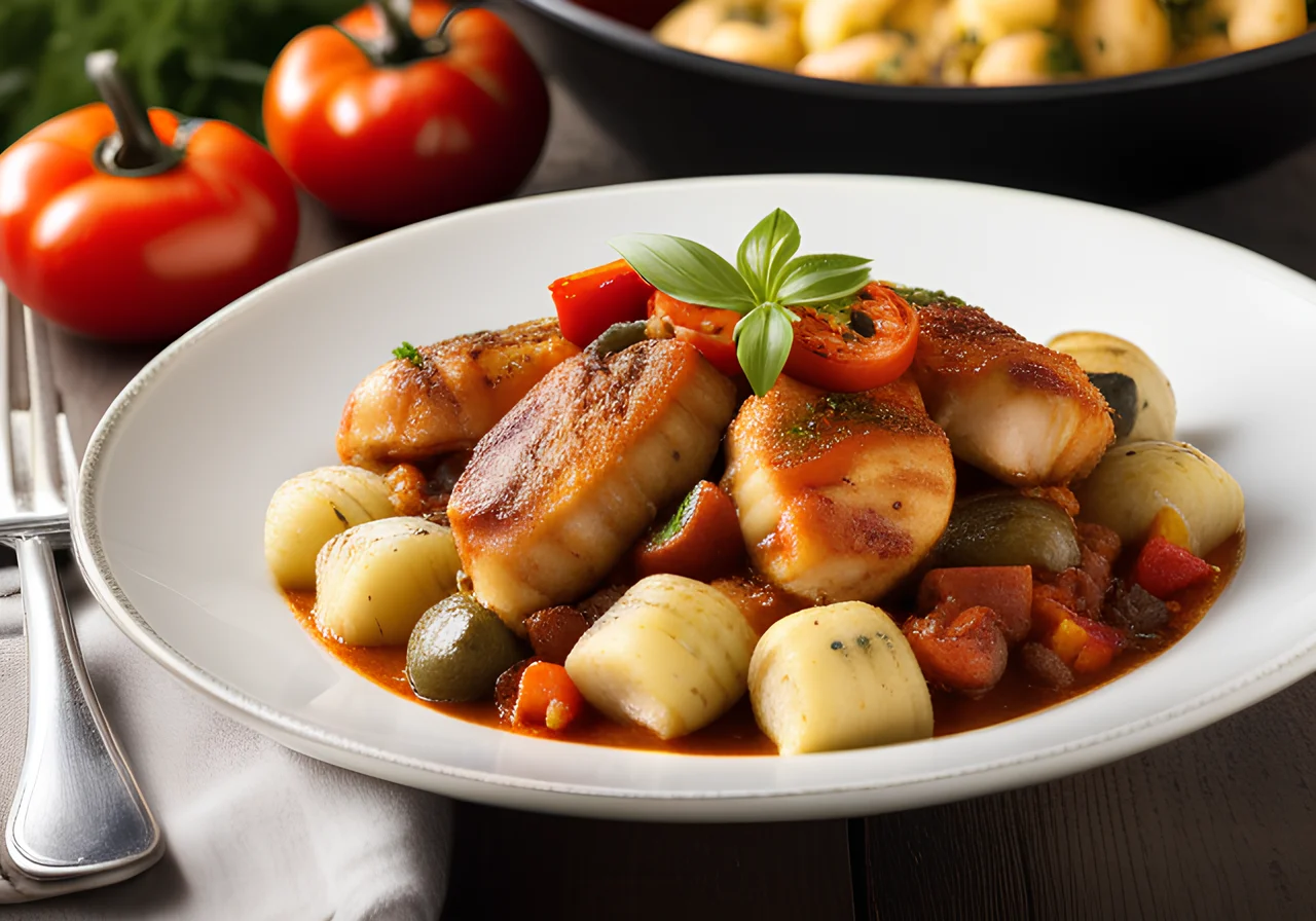 Chicken Ratatouille with Gnocchi
