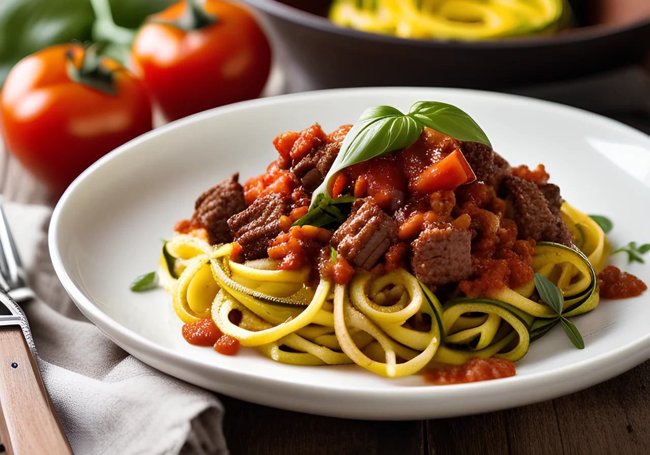 Zoodles with Bolognese