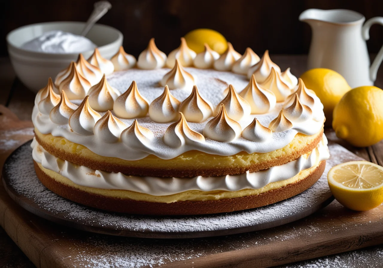 Lemon Meringue Cake