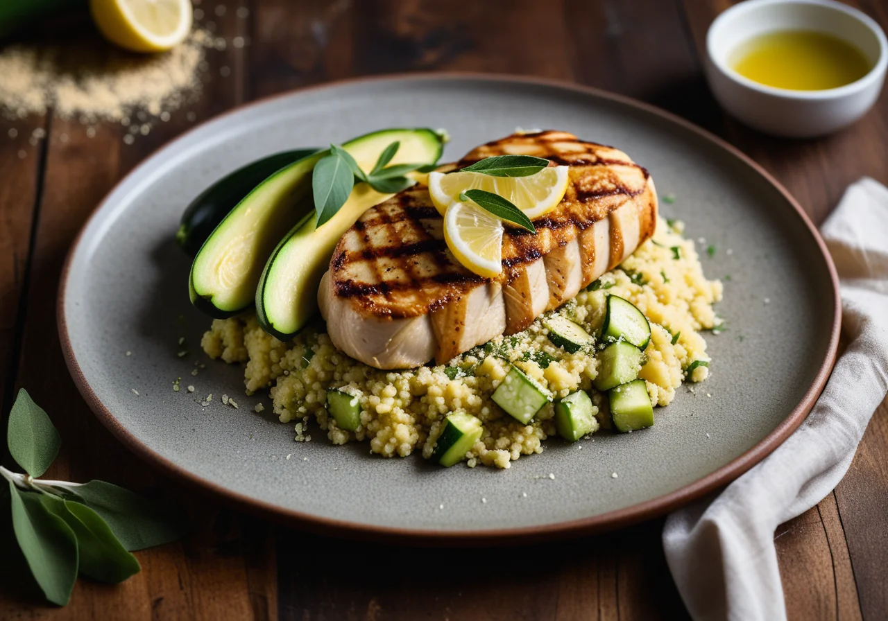 Chicken breast with vegetables