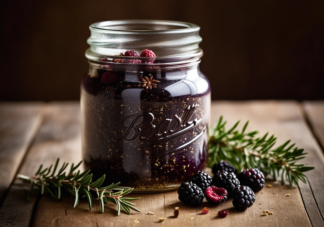 Salt with Caraway, Piment and Mulberries