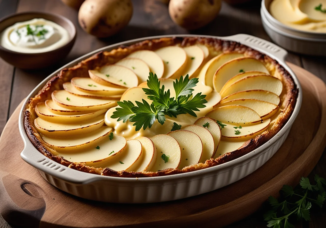 Potato Gratin French Style (Gratin Dauphinois)