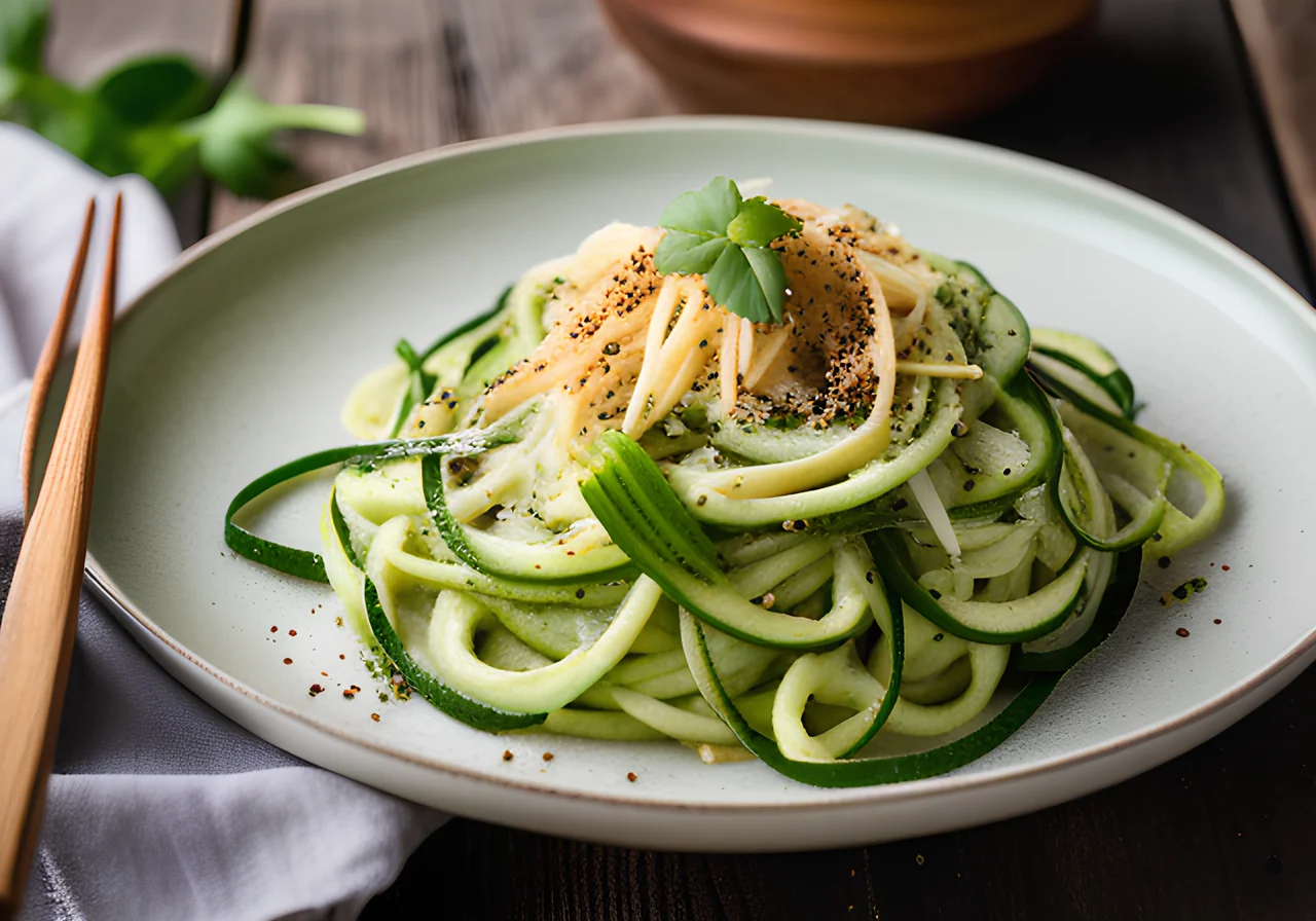 Creamy Zucchini Noodles