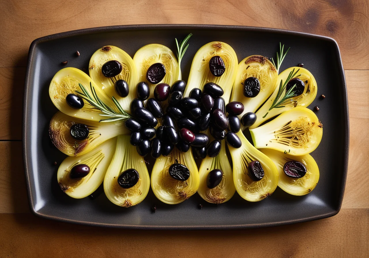 Roasted Fennel with Olives and Rosemary