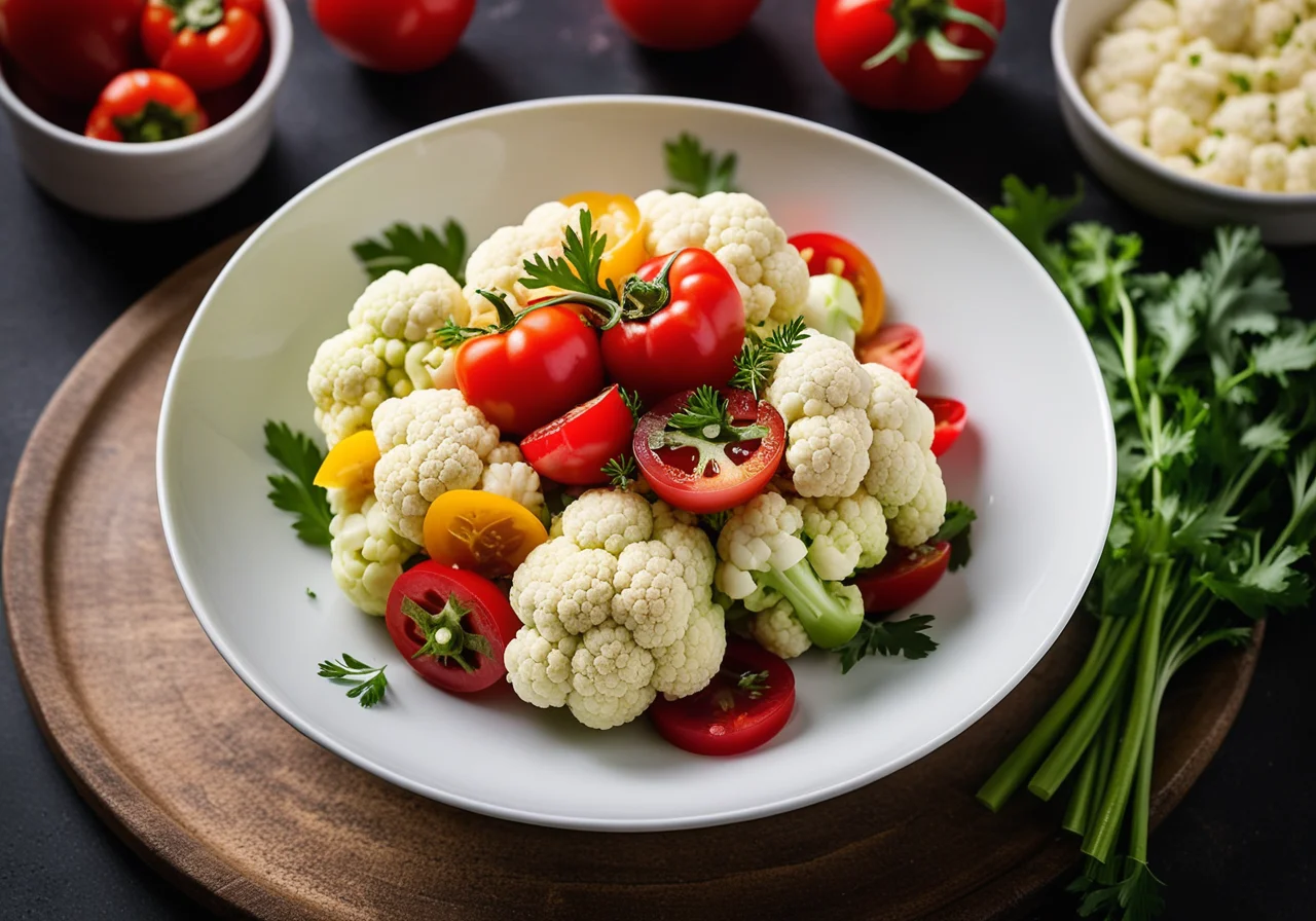 Mediterranean Cauliflower Salad