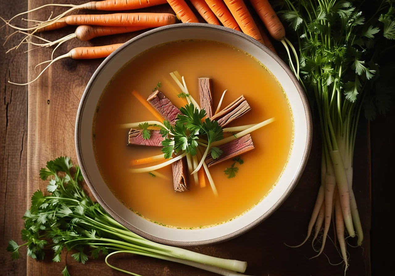 Quick Beef Soup with Vegetables