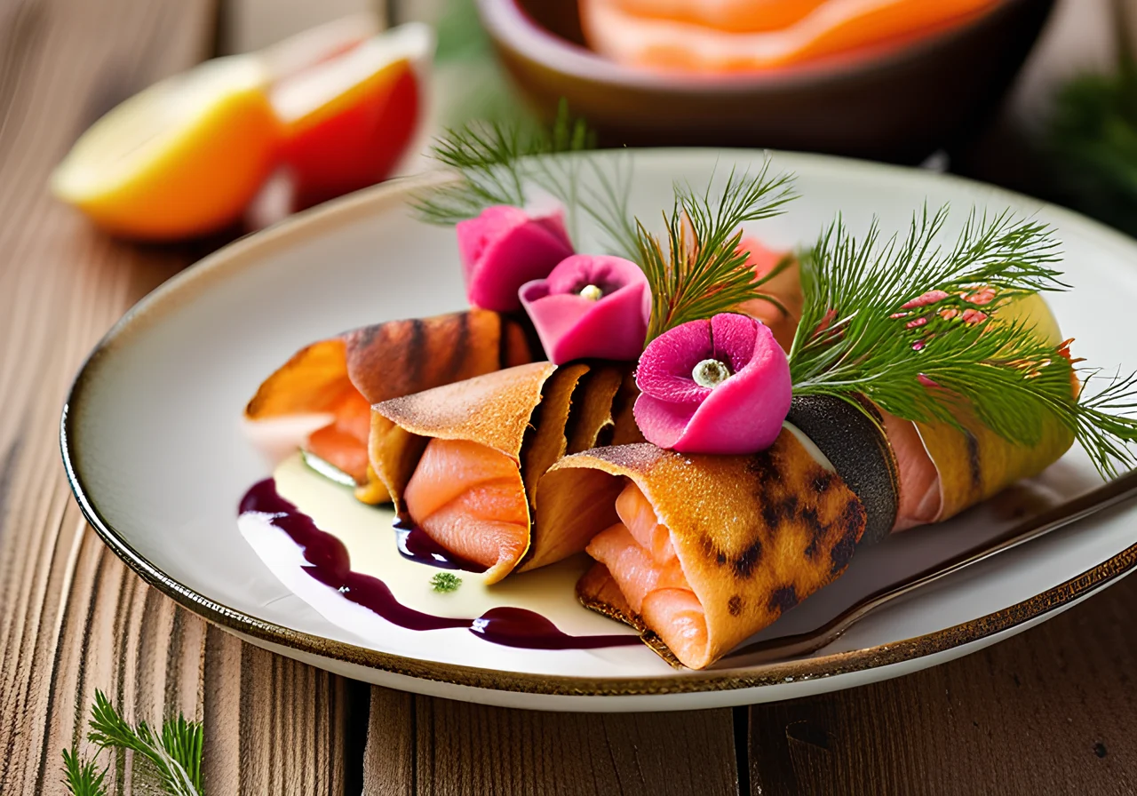 Skewers with Pancake Rolls