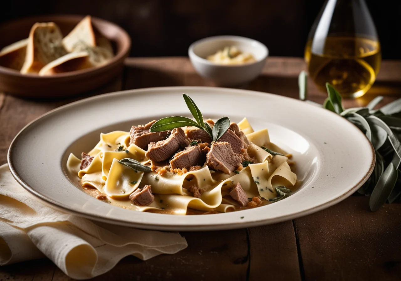 Pappardelle with Rabbit Ragout