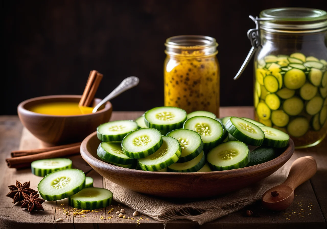 Marinated Cucumber Slices