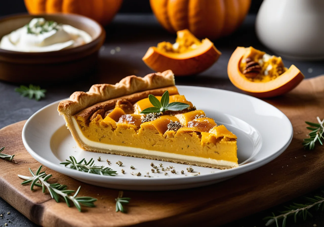 Small Pumpkin Quiches with Strudel Dough