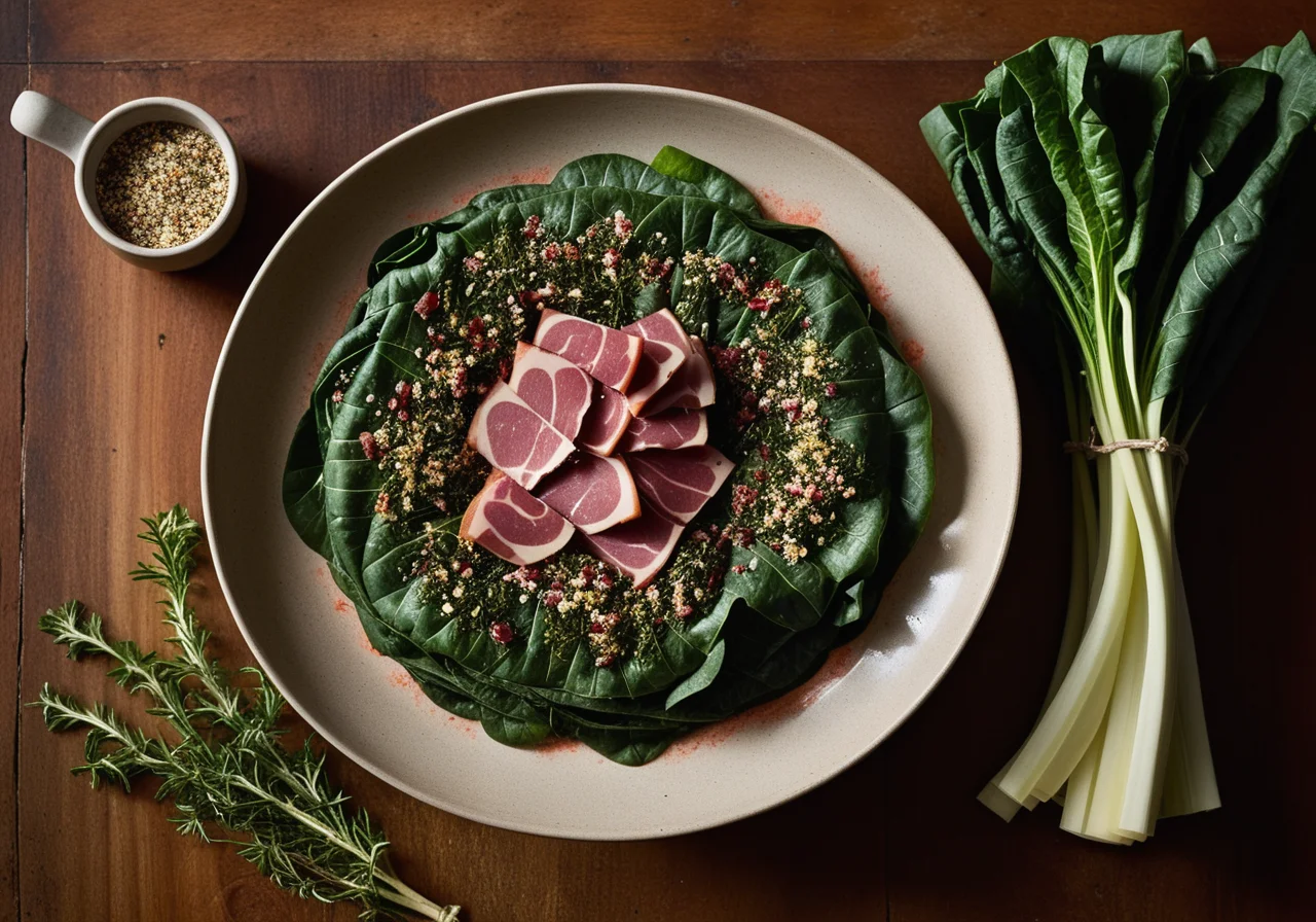 Filled Swiss Chard Wraps